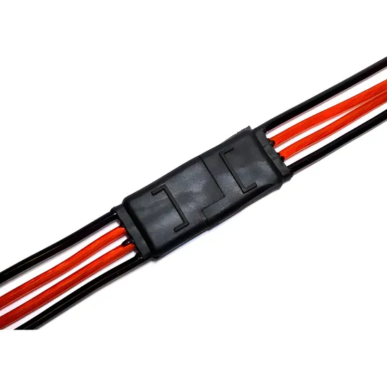 Kit 10 Conector 4 Vias Com Fio 4,0 Mm Plug Macho E Femea