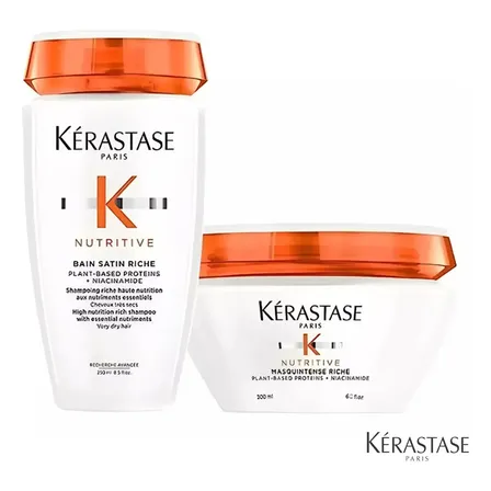 Kérastase Nutritive Kit Shampoo 250ml + Máscara 200g Riche