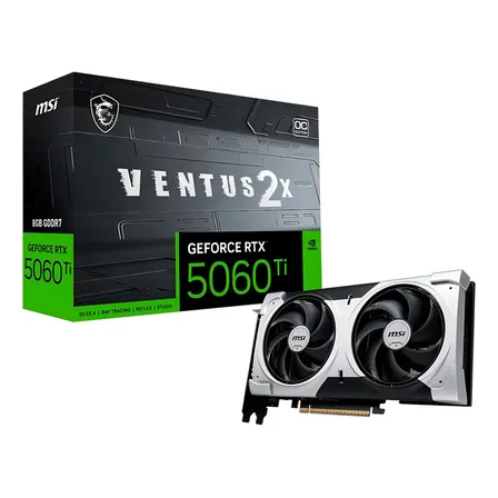 Placa De Video Nv Rtx5060ti 8g G7 128b Ventus 2x Oc Plus Msi