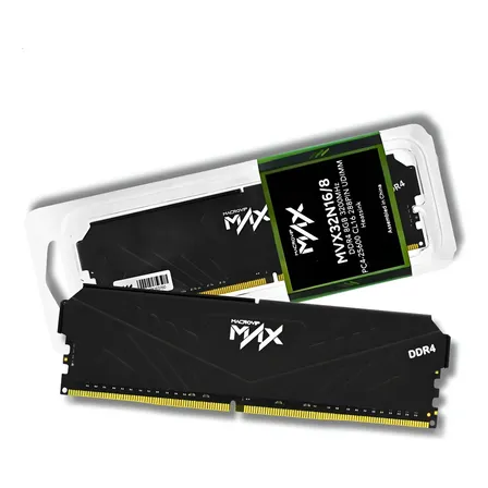 Macrovip Mvx32n16/8 Max Memória Ram Ddr4 8gb 3200mhz Cl16 Alto Desempenho Para Desktop