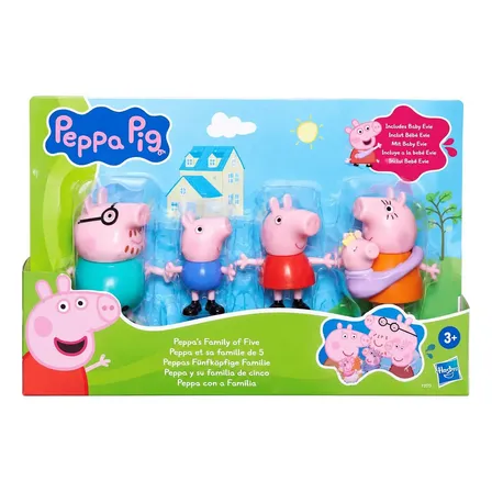Peppa Pig Com A Familia Pack C 5 Figuras Hasbro G0506
