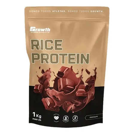 Proteína De Arroz 1kg Growth Supplements - Sabor Chocolate Chocolate