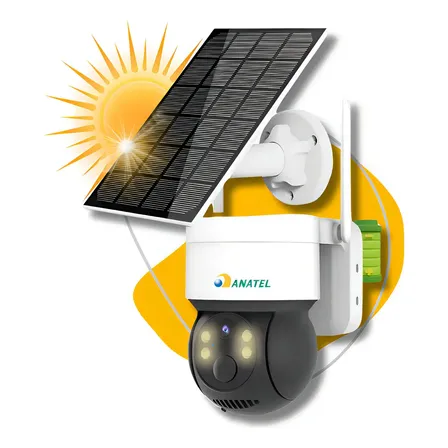 Câmera De Segurança Dome Solar Wifi Externa Full Hd 1080p Ip66 Com Visão Noturna G.eye Branca / Preta