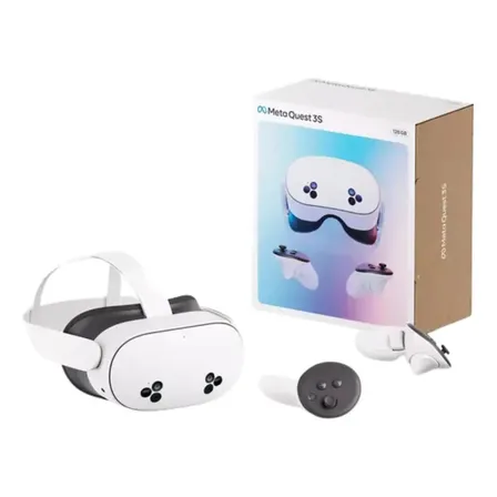 Óculos De Realidade Virtual Meta Quest 3s 128gb Autônomo Com Controles Branco