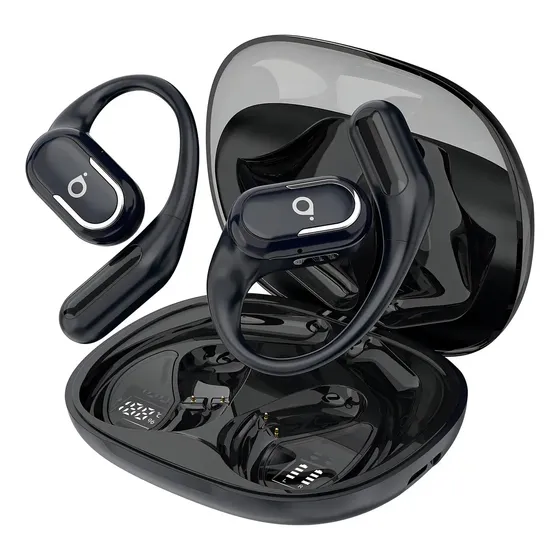 Fone de Ouvido Bluetooth Basike TWS p/ Esporte, Bateria 60h e IPX6 à Prova D&quotágua