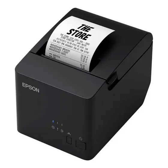 Impressora De Recibos Tm-t20x Ethernet Epson (eps01) Preta 110 240v (bivolt)