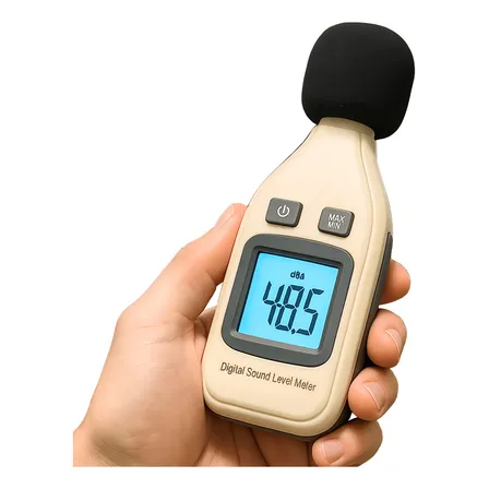 Decibelimetro Profissional Digital Mede Som E Rúido 127/220v