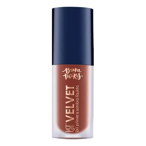 Sombra E Primer - Bruna Tavares - Bt Velvet 2x1 - 6ml Marrom-claro