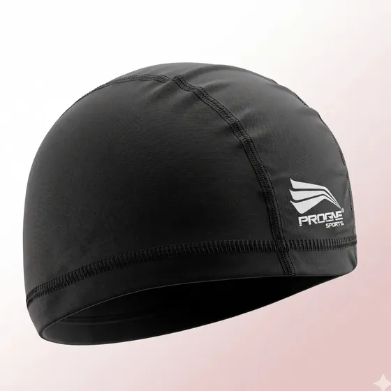 Touca Natação Hidroginástica Premium Extralife Progne Sports Cor Preto