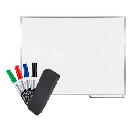 Lousa Quadro Branco 120x90 Com Moldura Alumínio +