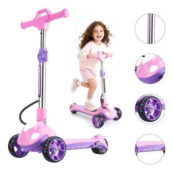 Honeywhale Rm2 Pro Patinete Elétrico Infantil, 70w-11km-10km/h, Motor-autonomia-velocidade, Triciclo Dobrável Com Luzes De Led E Bluetooth, Honey Whale 3 Rodas Para Crianças A Partir De 3 Anos
