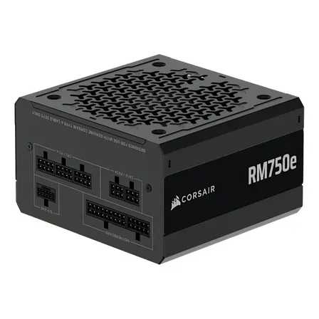 Fonte 750w Corsair Rm750e 2025, Atx 3.1, Pcie 5.1, Cybenetics Gold, Full Modular, Preto - Cp-9020295-br