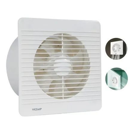 Exaustor Para Banheiro Ventilador Silencioso 150mm Com Válvula De Retenção Yesop
