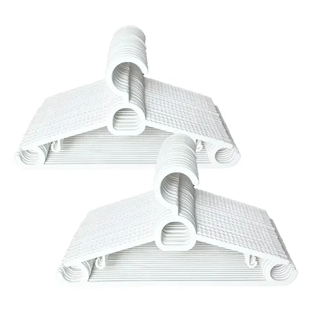 Kit 60 Cabides Branco Loja Premium Para Atacado Luxo