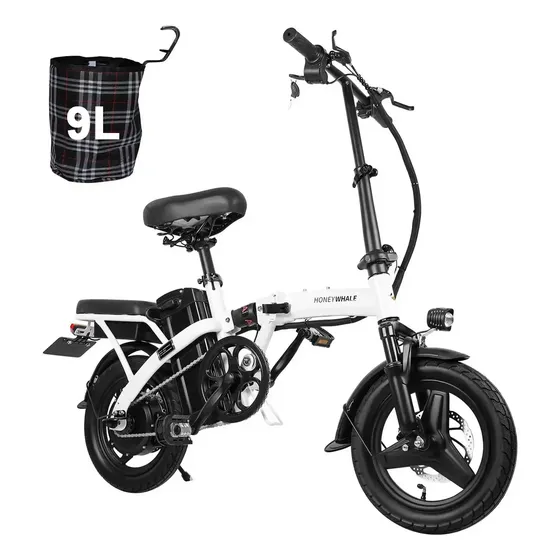HONEYWHALE S6-S Bicicleta Elétrica, 750W-40KM-35KM/H-125KG, Scooter-Ebike-Adulto-Velocidade-Autonomia-Carga-Fat-De-Dobrável, Sistema de Freios a Disco, Faróis Dianteiros, Cesto Traseiro Honey Whale