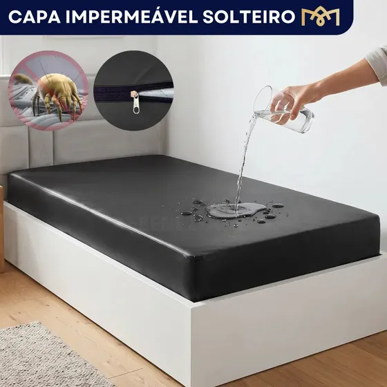 Protetor de Colchão Hospitalar Ebenezer para Solteiro, de Napa Premium Impermeável
