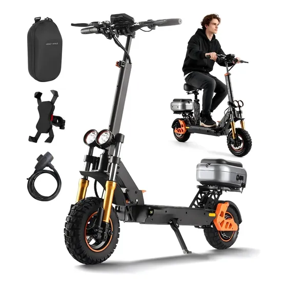 Honeywhale H3 Patinete Eletrico Adulto, 1000w-60km-55km/h-15ah-120kg, Scooter Eletrica Motor-velocidade-autonomia-carga-max, Patinete Juvenil Dobrável Com Amortecimento Hidráulico, Honey Whale