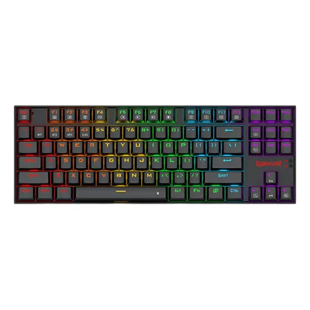 Teclado Mecânico Gamer Kumara Elite Preto K552-krs Iluminação Rainbow Preto Português Brasil Redragon