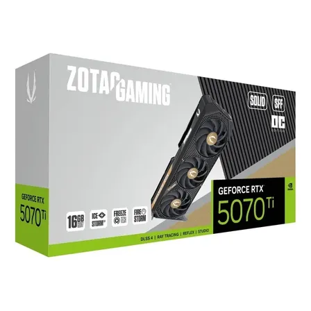 Placa De Video Zotac Rtx 5070ti Gaming Solid Sff Oc, 16gb