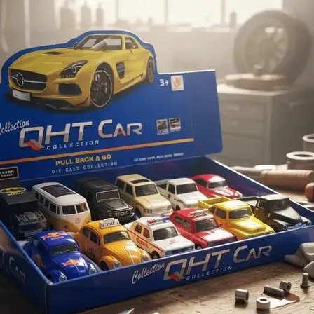 Kit Miniatura Carrinho De Ferro Caixa Sortida Com 12 Cor Sortido