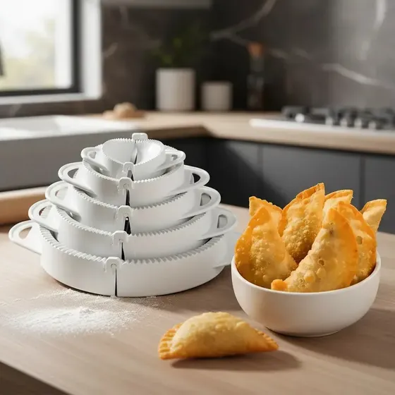 Conjunto Moldes Plástico Branco Keita Para Pastel E Fogazza 5 Unidades