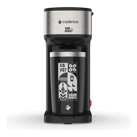 Cafeteira Elétrica Cadence Vambora C/copo Termico Cadence Preto 220v