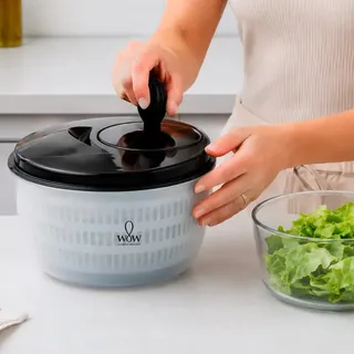 Centrífuga De Salada Secador Verduras Manual 4 Litros Wow World Of Wonders