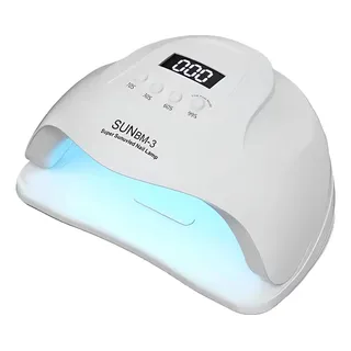 Cabine UV LED Sun BM3 120W 36 Leds Bivolt Unhas Acrigel Mãos e Pés Branca