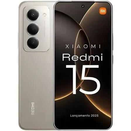 Xiaomi Redmi 15 12gb Ram 128gb Dual Sim 50mp Fm Impressão digital Dimm cinza