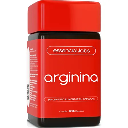 ARGININA 2000mg por Dose 100% Pura - 120 Cápsulas - Fórmula Desenvolvida para os Músculos