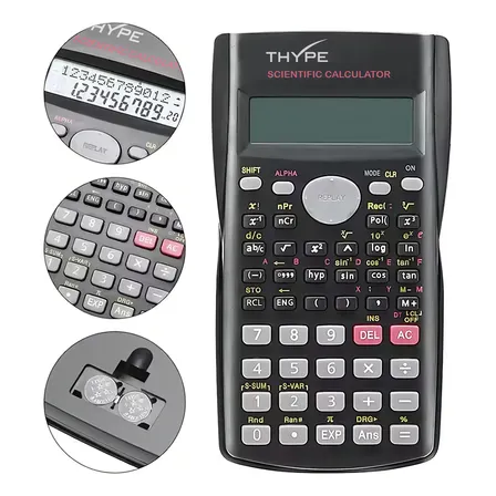 Calculadora Científica Thype Th-8300 240 Funções 12 Dígitos Engenharia Preto