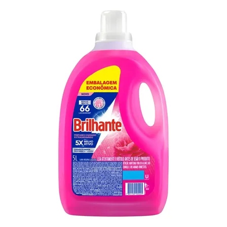 Lava-roupas Líquido Brilhante Perfume Extraordinário 5l