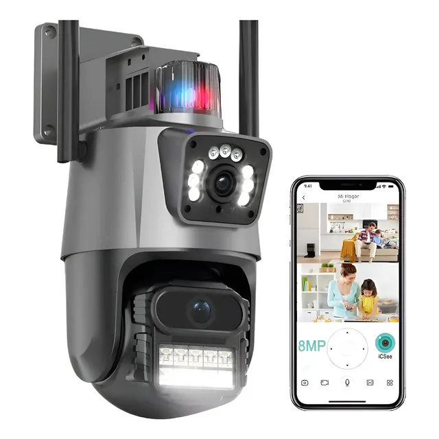 Camera Wifi Dupla P11-b59 Cinza