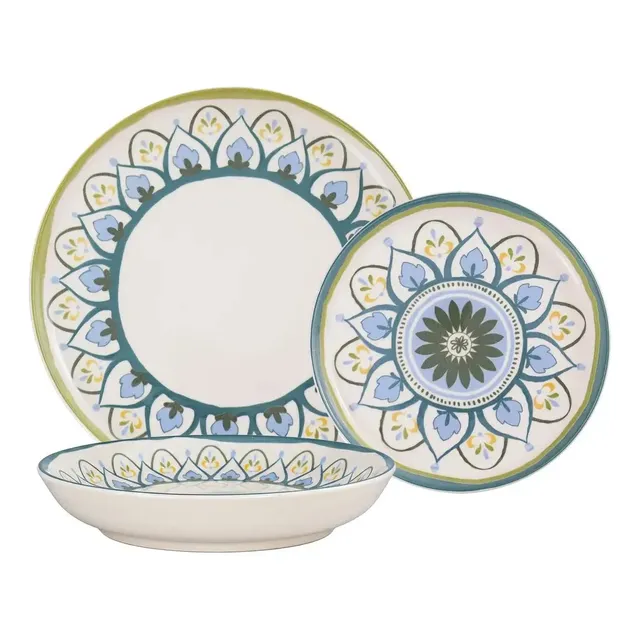 Aparelho De Jantar 18 Peças Flat Nisa Oxford