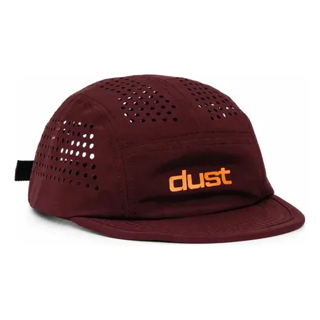 Boné Aba Reta Performance Airtech Five Panel Strapback Bordô Un Unissex Esportivo Corrida Treino Respirável Ajustável Aba Curta Liso