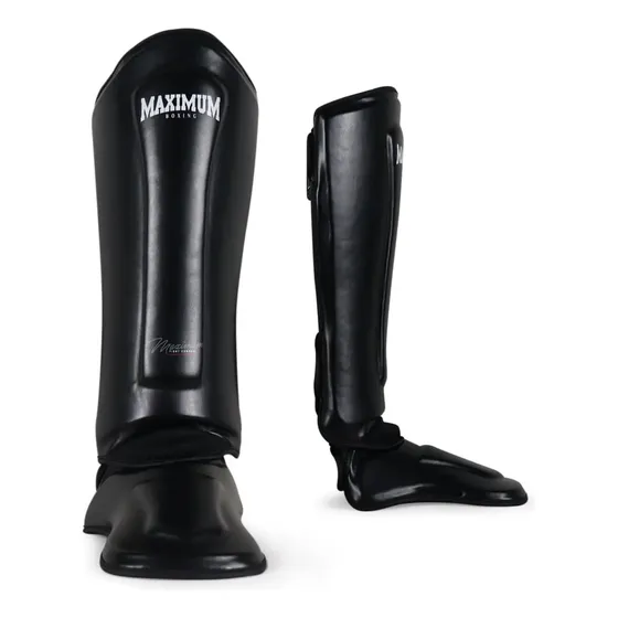 Caneleira Classic Powerface Muay Thai E Kickboxing - Maximum Cor Black (preto) Tamanho G