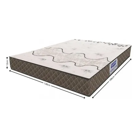Colchão Casal 138cm Espuma D20 Supreme Gazin Cor Marrom