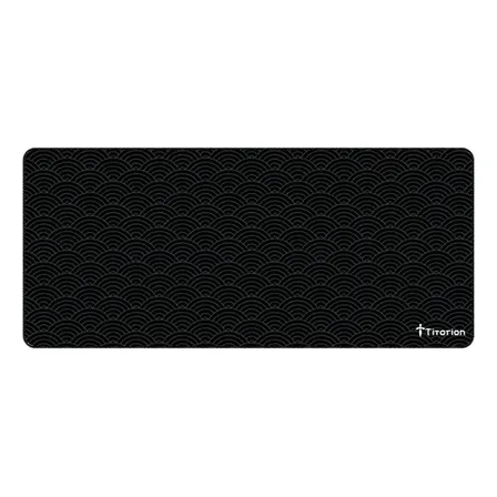 Mouse Pad Gamer Extra Grande Titorion Speed 90x40cm Preto Antiderrapante Onda Japonesa