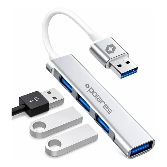 POLARES MINI Hub Usb 3.0 Polares 4 Portas Compatível Windows MacOS Linux PO90