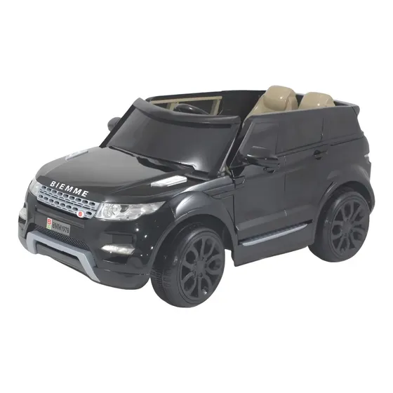 Carro Eletrico De Controle Remoto 12v Com Luzes E Som Biemme Cor Preto