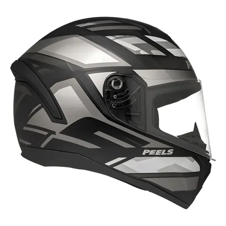 Capacete Peels Spike 2 Mx2 Cor Preto Fosco Com Grafite Desenho Sólido Tamanho Do Capacete 58 Brilhante