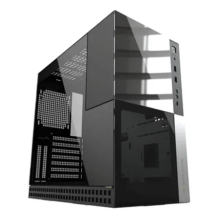 Gabinete Gamer Geometric Future Model 4 Caliburn Mid Tower Vidro Temperado Usb-c Preto