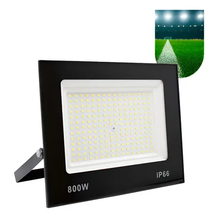 Refletor LED Holofote 800W para Exterior com Luz Branco Frio
