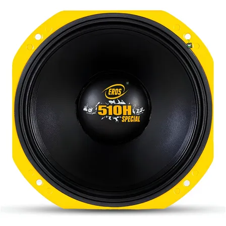 Alto Falante 10 Pol 500w 6 Ohms E510 H Special Quadrado Eros Preto/amarelo
