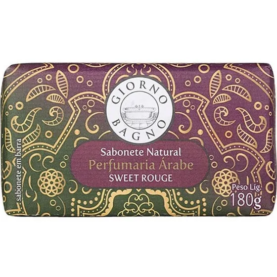 SABONETE EM BARRA GIORNO BAGNO SWEET ROUGE 180G
