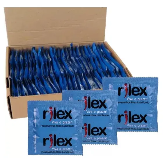 Camisinha Rilex Preservativo Lubrificado Caixa 144 Unidades