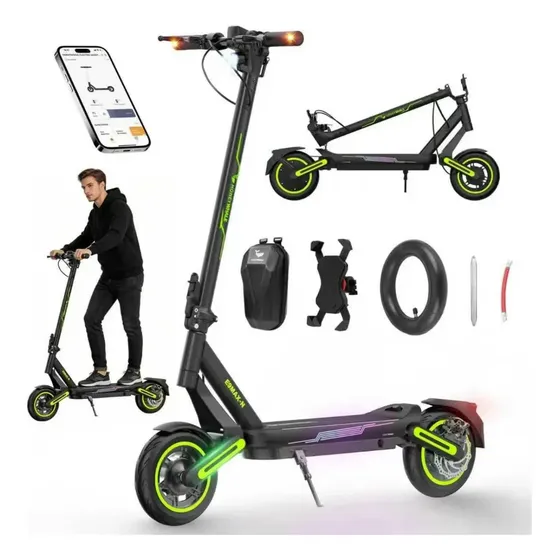 Patinete Elétrico Adulto Honeywhale E9 MAX-N, 650w-40km-32km/h-120kg, Velocidade-juvenil-dobrável-scooter-eletrica-autonomia-de-aplicativo-bluetooth-capacidade, Com Dupla Suspensão, Honey Whale