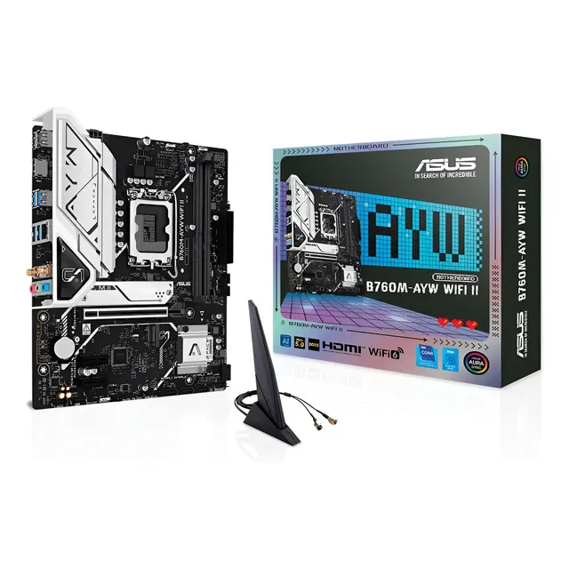 Placa Mae Asus B760m-ayw Wifi Ii Ddr5 Lga1700 Preto