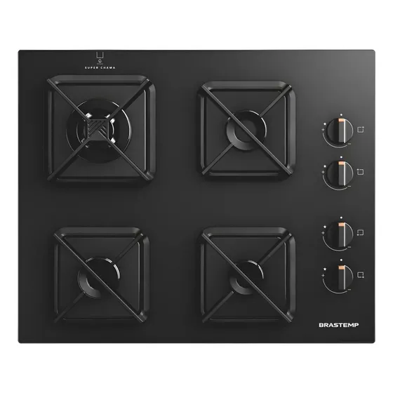 Cooktop Brastemp a Gás 4 Bocas com Chamas Especiais - BDS62AE