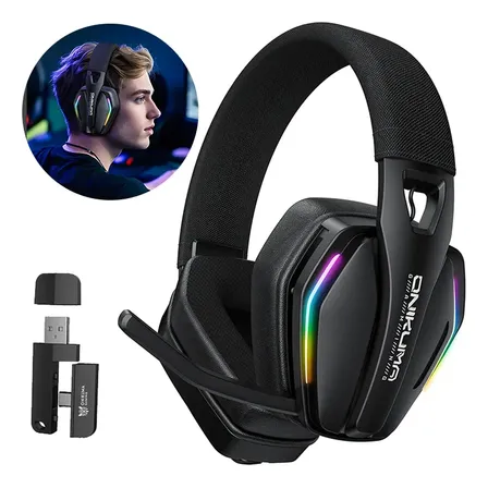 Headset Gamer Sem Fio Gt826 Onikuma Usb E Bluetooth Preto Gt826 Preto